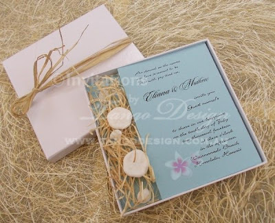 Beach Wedding Invitation cards