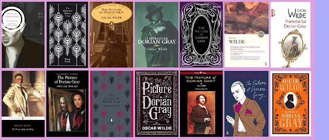 Portadas de la novela clásica de fantasía El retrato de Dorian Gray, de Oscar Wilde