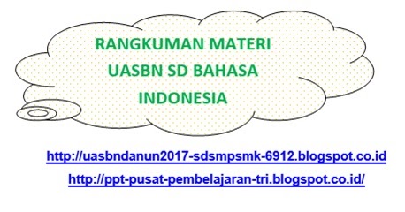 Kumpulan Materi Soal UASBN SD Bahasa Indonesia 2017 Part 1