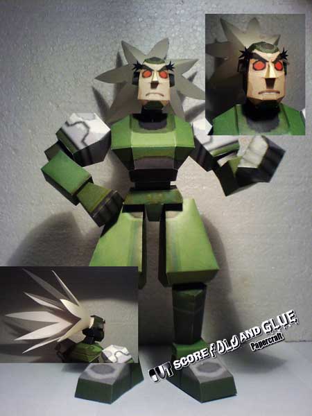 Mega Man Legends Teisel Bonne Papercraft