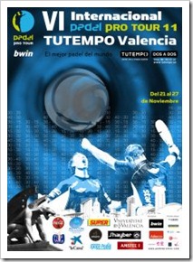 Arranca en Valencia Bwin PPT: última plaza para el Máster Padel Pro Tour 2011.