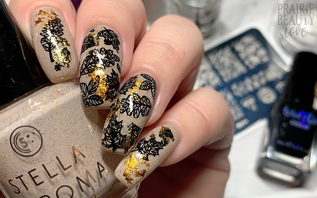Prairie Beauty: NAIL ART: Gold & Copper Foil Fall Leaves Nails