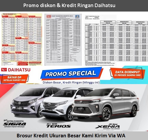 harga daihatsu terios medan brosur kredit