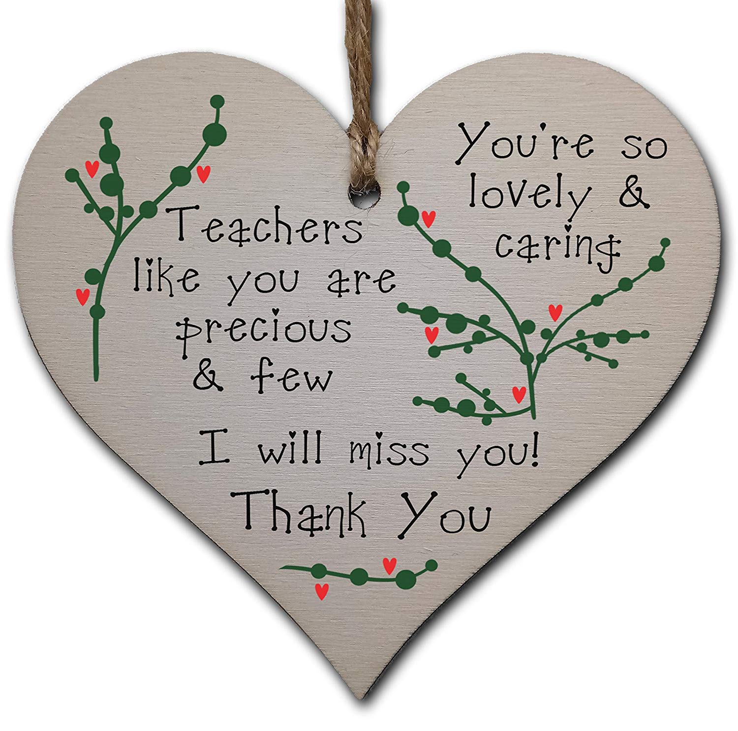 Thank you teacher heart decoration 