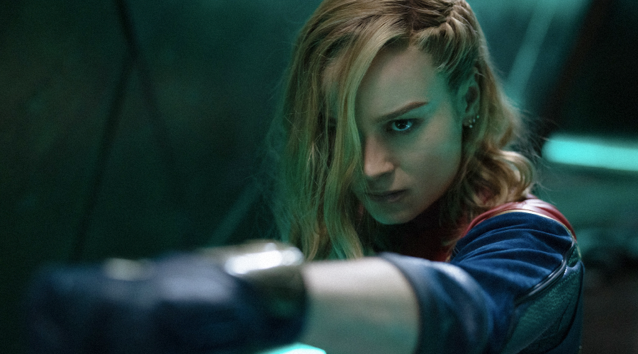 Brie Larson as Carol Danvers / Captain Marvel in The Marvels.