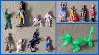 Aurora; Bendy Dragon; Black Chine; Bonux; BR Moulds; BR Mountie's; Bubble Gum; Celluloid Toy Soldiers; Comansi; Comansi Italians; Comansi US Innfatry; Comansi WWII; Crusaders; Flats; Flintstones; French Toy Soldiers; Gem Humpty Dumpty; GeModels; Guardsmen; Gum Premiums; Johillco Spacemen; Lucky Bags; Made In Monaco; Merten Indians; Mir; Mounted Police; Pilot; Pop Musicians; Progress; Raja Regimeto; RCMP; Russian; SEGOM; Small Scale World; smallscaleworld.blogspot.com; Space; Supreme Knights; The Regiment; Timpo Polar Bear;