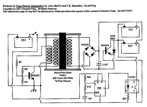 FULL DIAGRAM OF THE RADIANT ENERGY CHARGER USING AN SCR