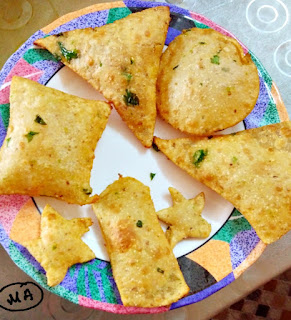 Puri made with Green Peas and Whole wheat Flour