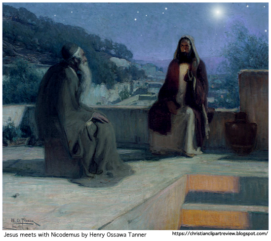 Jesus Meets With Nicodemus | Christian Clip Art Review