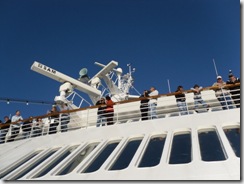 Looking toward upper deck