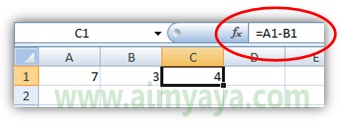 Rumus merupakan hal paling dasar di Microsoft excel Cara Membuat Rumus(Formula)  di Ms Excel 