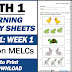 LEARNING ACTIVITY SHEETS in MATH 1 (Quarter 1: Week 1) Free Download