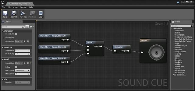 sound cue editor in Unreal Engine 4