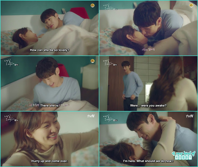so joon and ma rin morning kiss on the bed - tomorrow with You sizzling Romance and Kisses