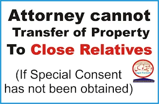 Can I transfer Property  using Power of Attorney to my  close relative