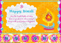 Diwali Real Paper Greeting Cards