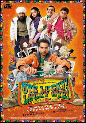 Poster Of Bollywood Movie Oye Lucky Lucky Oye (2008) 300MB Compressed Small Size Pc Movie Free Download everything4ufree.com