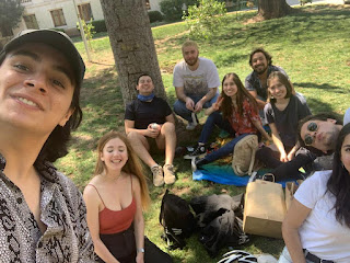 Picnic with friends.