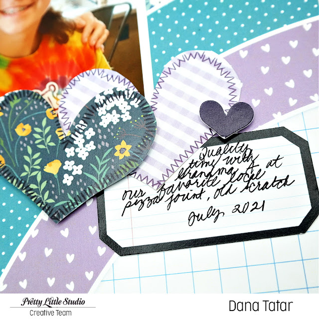 How to Embellish a Journaling Card with a Die-Cut Heart