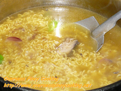 Instant Chicken Noodle Soup with Canned Salmon - Cooking Procedure