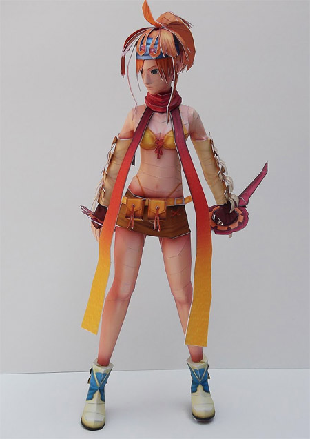 Thief Dressphere Rikku Papercraft