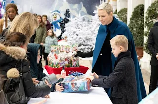 Monegasque Royals Attend The Traditional Christmas Tree Ceremony