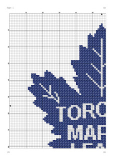 Toronto Maple Leafs Logo Cross Stitch Pattern
