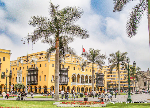 Plaza Mayor em Lima no Peru