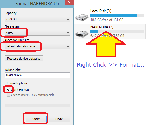 change ntfs file systm speedup usb speed NKWorld4U