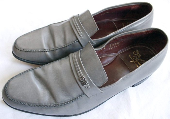 Gray Florsheim loafers