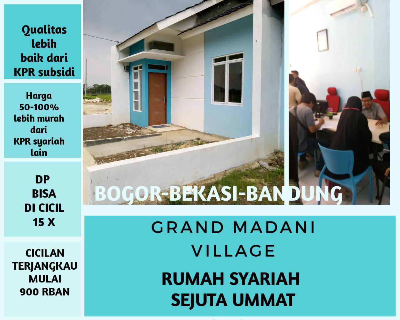 Rumah Murah Syariah Cicilan 1 Jutaan Deket Kota Harapan Indah