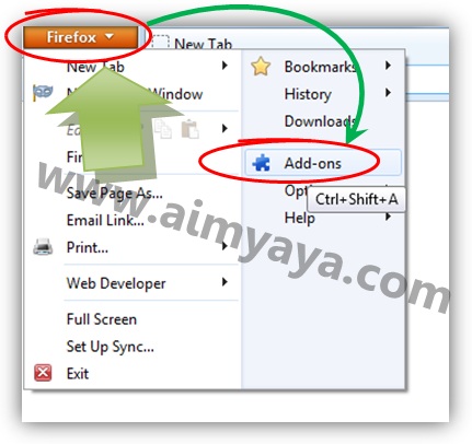  Gambar: Merestart firefox agar add-ons JS Switch dapat digunakan