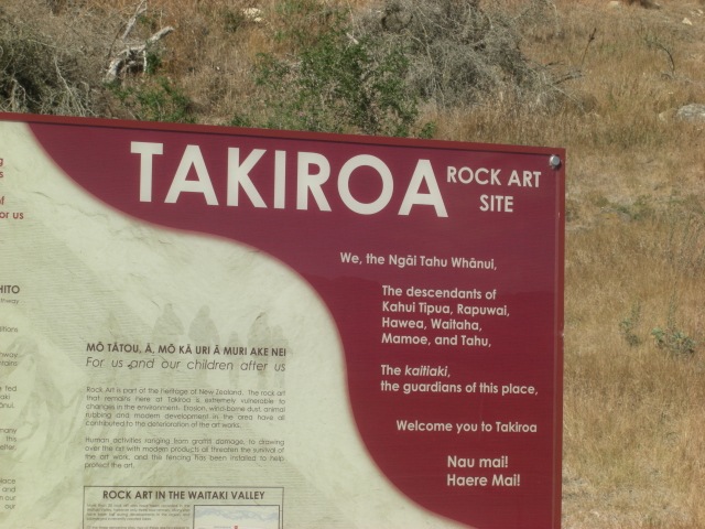  via lots of little towns wineries scenery and some old Maori Drawings