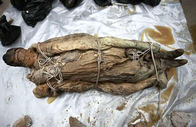 700 Year Old Mummy, Accidentally, Archaeologists, China, Eastern China, Mummy, Road Workers, Preserved, Taizhou, Jiangsu, Discovered, Mysterious Box, Ming Dynasty, Wooden Tomb, Street, Woman, Coffin, Brown Liquid,