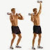 Plano de fitness equilibrada e exercícios do dumbbell .