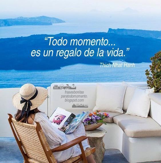 “Todo momento es un regalo de la vida.”🌞  -Frase de Thich Nhat Hanh  un Monje budistas que fundo un negocio millonario  y se hizo Gurú de Madonna.