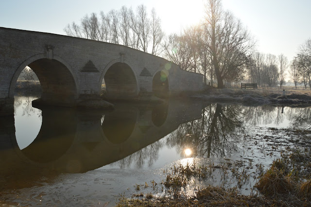 Milton Ferry Bridge in winter