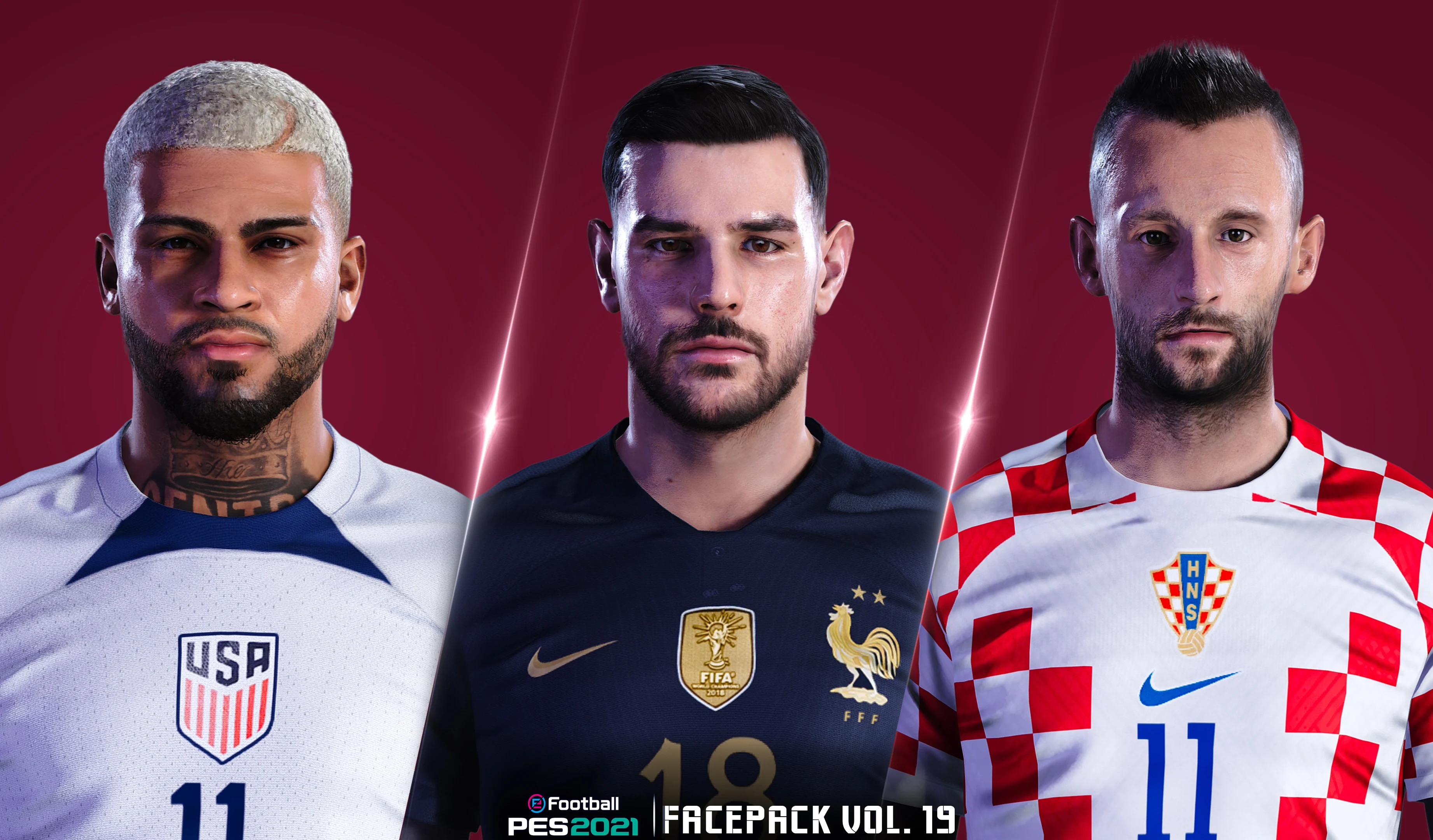 PES 2021 Facepack Vol. 19 By Jonathan Facemaker