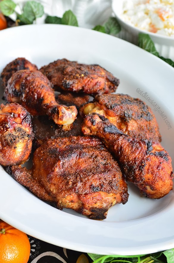 BARBECUED DRY-RUBBED CHICKEN