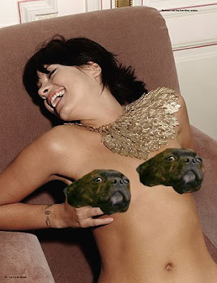 Lily Allen topless. Naked C-List