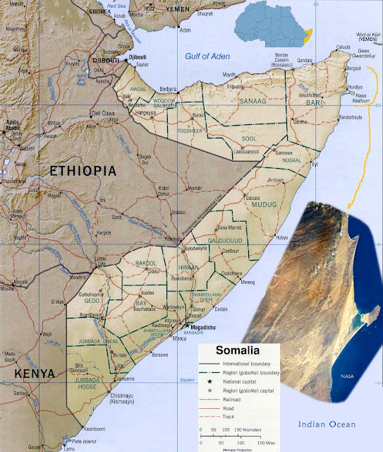 Mapas Geográficos da Somália