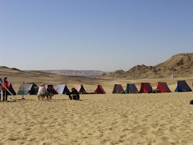 tents in desert