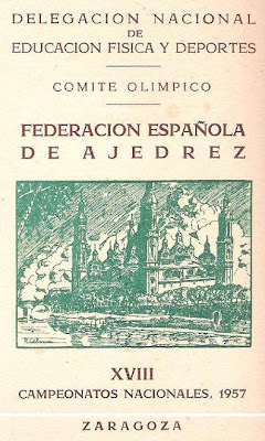 Portada del boletín del XVIII Campeonato de España de Ajedrez