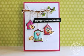 Sunny Studio Stamps: A Bird's Life No Place Like Home Card by Eloise Blue