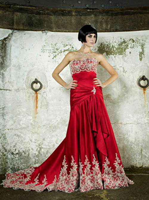 red wedding dresses