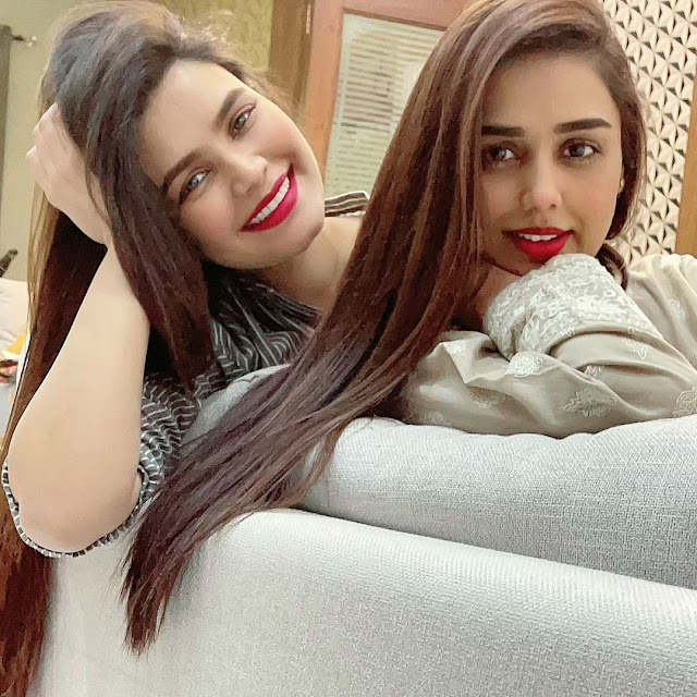 Kiran Haq with her Sister Yasmin Haq