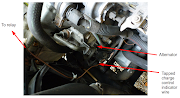 Identification of alternator charge control indicator wire