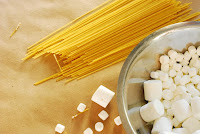 Image result for spaghetti and marshmallows