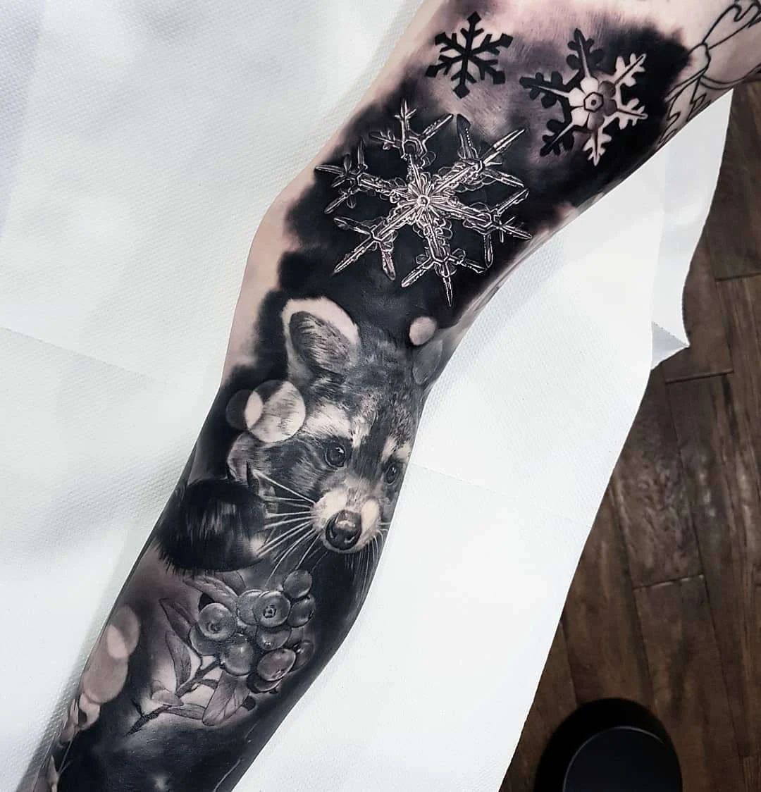 Tatuajes de copos de nieve