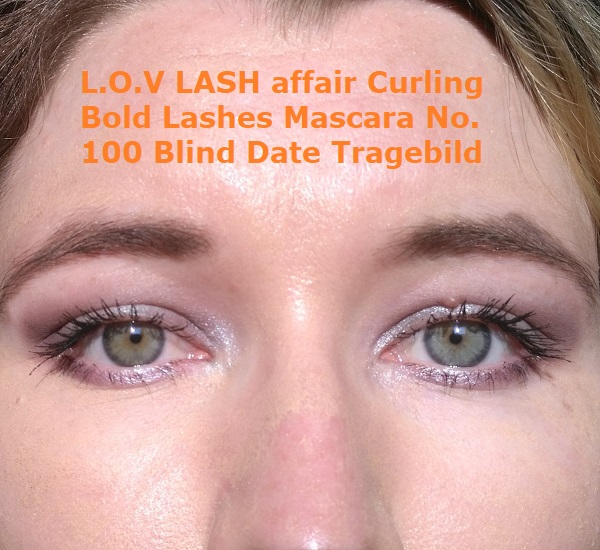 L.O.V LASH affair Curling Bold Lashes Mascara No. 100 Blind Date aufgetragen